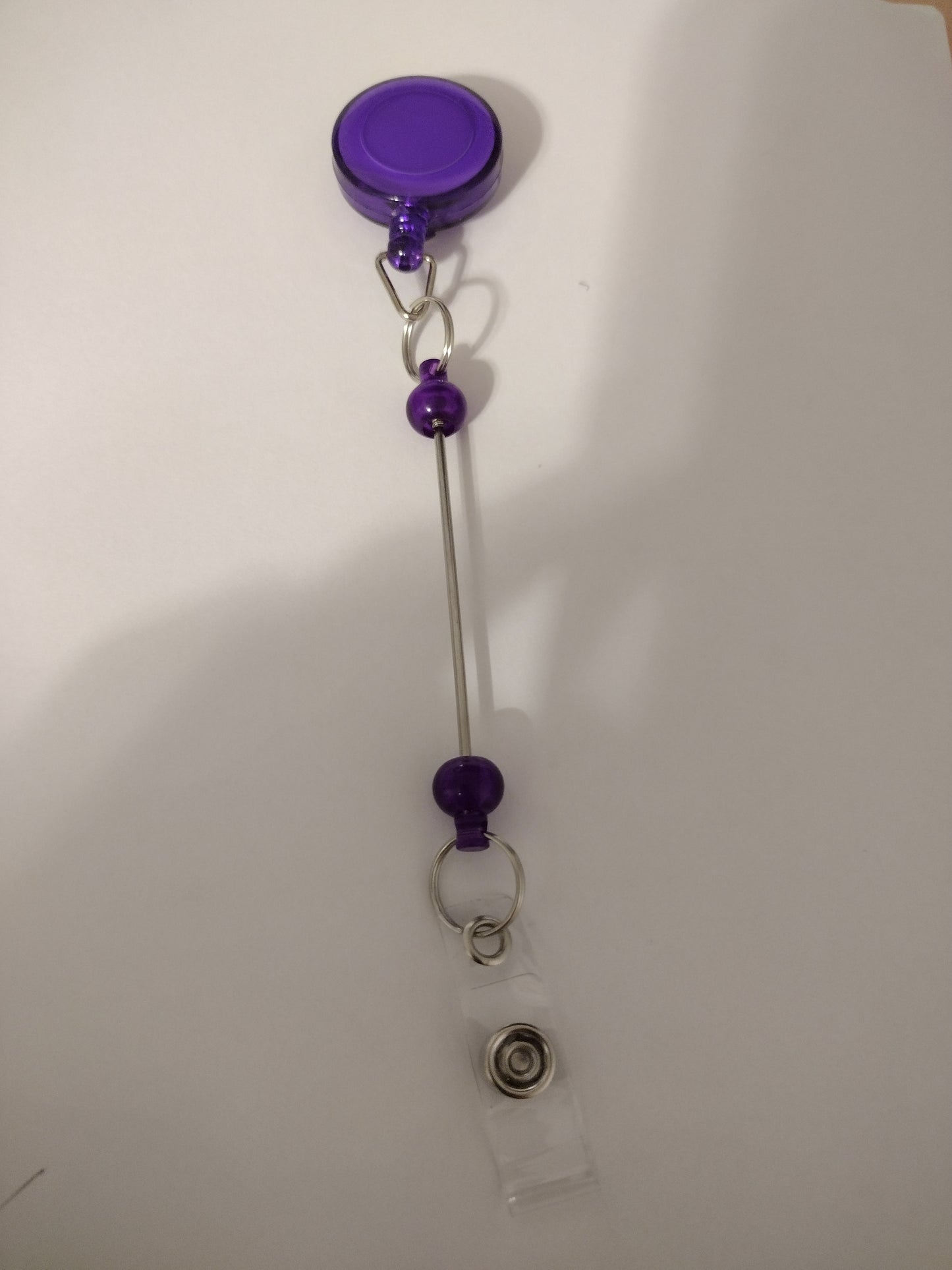 Beadable badge reel