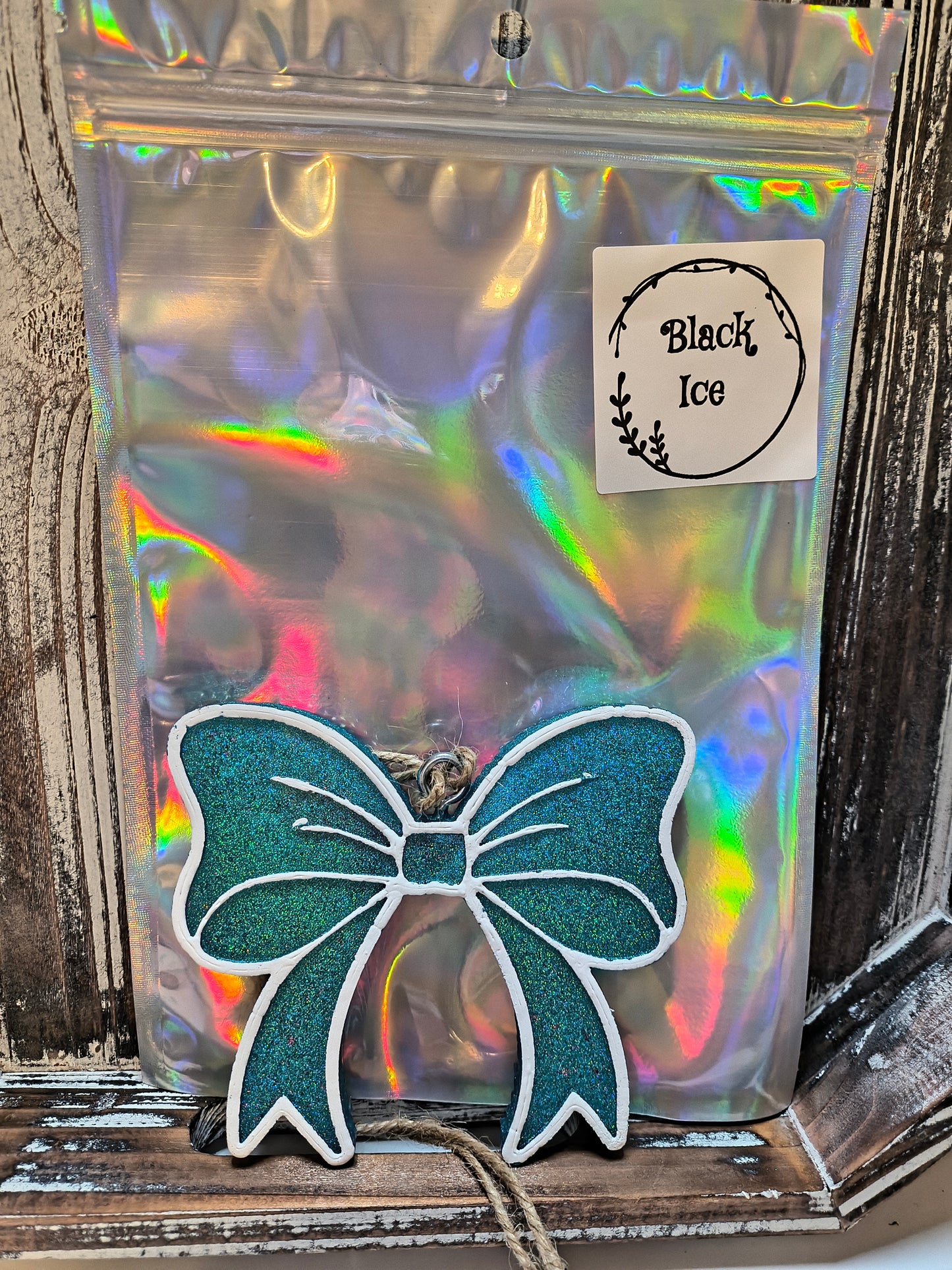 Teal bow